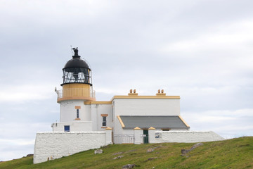 Fototapeta na wymiar The Stoer Head Lighthouse in the Scottish highlands