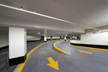 New Underground Parking Garage of a Shopping Centre