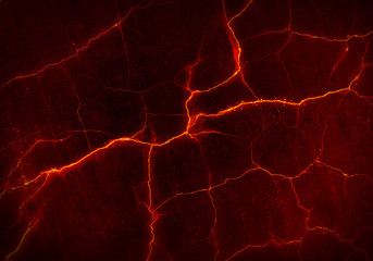 The texture of molten lava