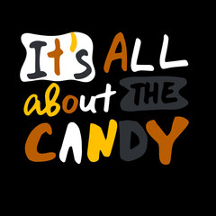 Happy halloween. Hand drawn creative calligraphy