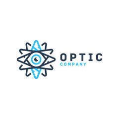 Eye Optic Medical Design Logo