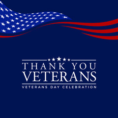 Modern Veterans Day Celebration Background Header Banner Blue and Red Color For Personal and all Business Company with High end Look