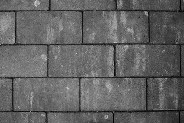 Old brick wall background. Grey brick wall. Grey wall.