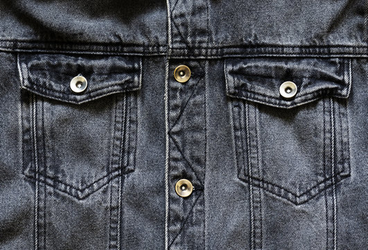 black denim jacket, sewing concept