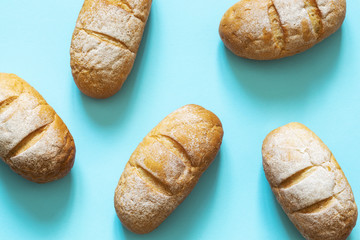 assortment of baked bread