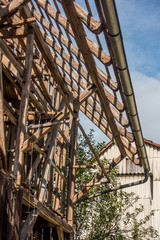Fototapeta premium Dachstuhl eines Abriss Gebäudes