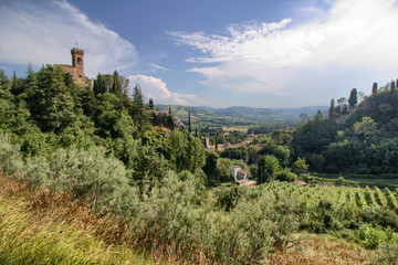 Fototapeta na wymiar Castle and Tower in Brisighella - Italy