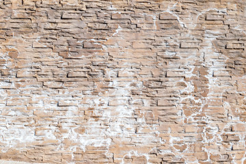 Background of brown grey masonry of bricks.