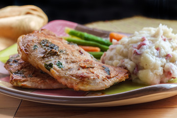 Pork Chops Mashed Potatoes