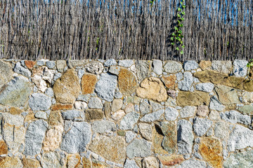 Background of old stone wall.