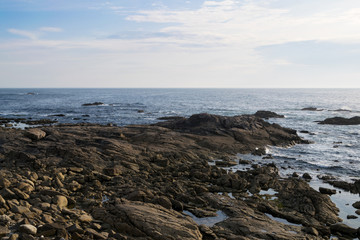 Fototapeta na wymiar Rocky area on the Galician coast