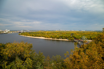 River landscape in autumn