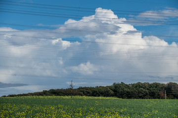 Hochspannungsmasten einer Überlandleitung