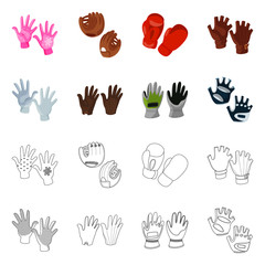 Vector illustration of silhouette and safety icon. Set of silhouette and comfort stock vector illustration.