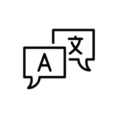 translator icon trendy