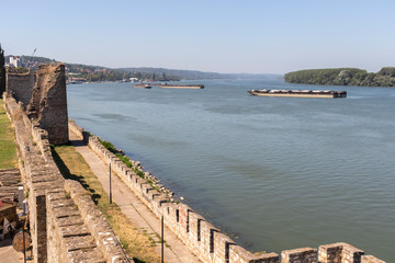 Fototapeta premium Ruins of Fortressr in town of Smederevo, Serbia
