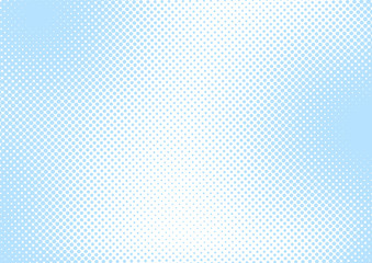 Baby blue pop art background in retro comic style with halftone dots, vector illustration dotted background design for a Boy Baby Shower card, poster, banner, etc