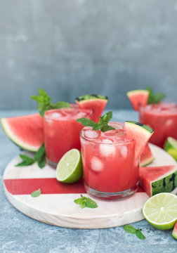 watermelon mint and lime agua fresca