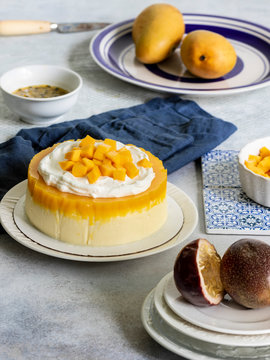 Passion Fuit Mango Cheesecake