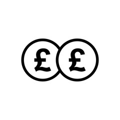 money icon : pound sterling