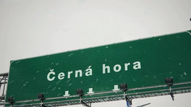 Airplane Landing Cerna Hora in Christmas