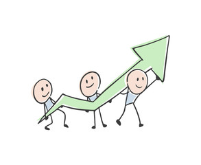 Teamwork success illustration