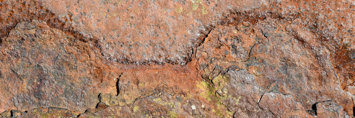 Rusty iron plate