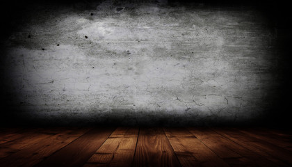 empty interior room with grunge wall