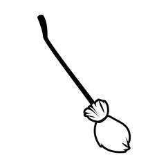 Halloween broom vector design icon
