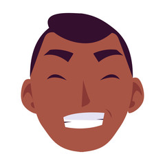 Isolated man head vector design icon