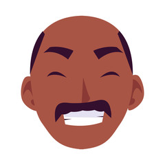 Isolated man head vector design icon