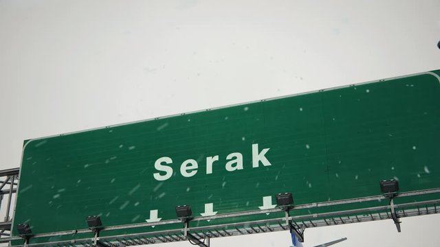 Airplane Landing Serak in Christmas