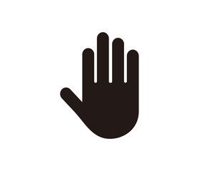 Hand stop icon symbol vector