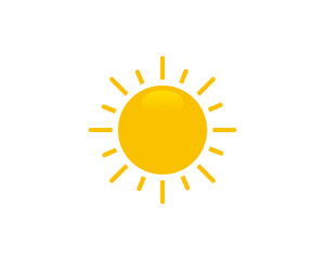 Sun icon symbol vector