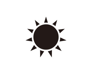 Sun icon symbol vector