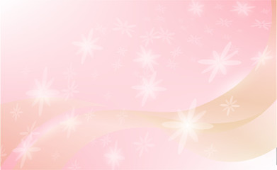 Pink background ribbon and flower style that is used as a component of the work using as a background and wallpaper