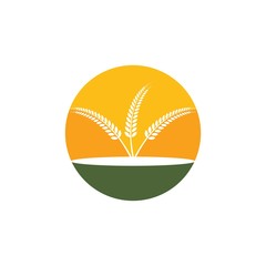 Agriculture wheat Logo