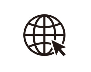Fototapeta premium World web, website icon symbol vector