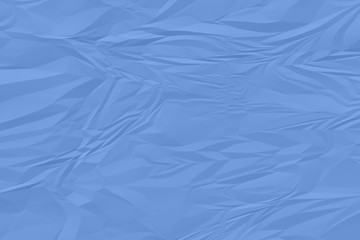 Obraz premium crumpled blue paper background close up