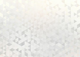 Triangular white shiny background. Creative geometric pattern. Minimal mosaic illustration.