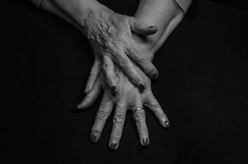 hands of an elderly woman