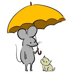 Umbrella rats and abandoned cats.
