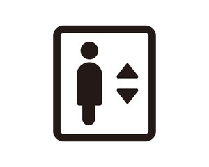 Elevator icon symbol vector