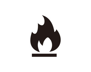 Flame, flammable icon symbol vector