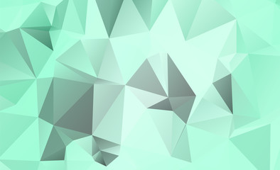 Light Green vector polygon abstract backdrop. Polygonal abstract vector with gradient. Textured pattern for your backgrounds