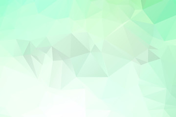 Light Green vector polygon abstract backdrop. Polygonal abstract vector with gradient. Textured pattern for your backgrounds