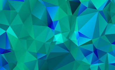 Abstract multicolor emerald green background. Vector polygonal design illustrator