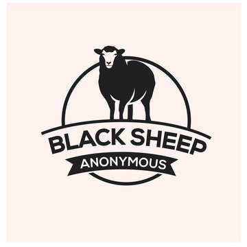 black sheep logo design