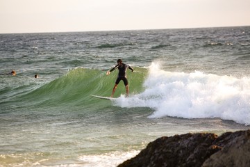 Surfing Currumbin Beach on the Gold Coast