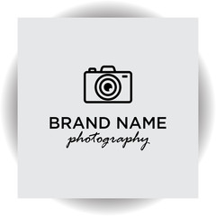 Photography design logo template